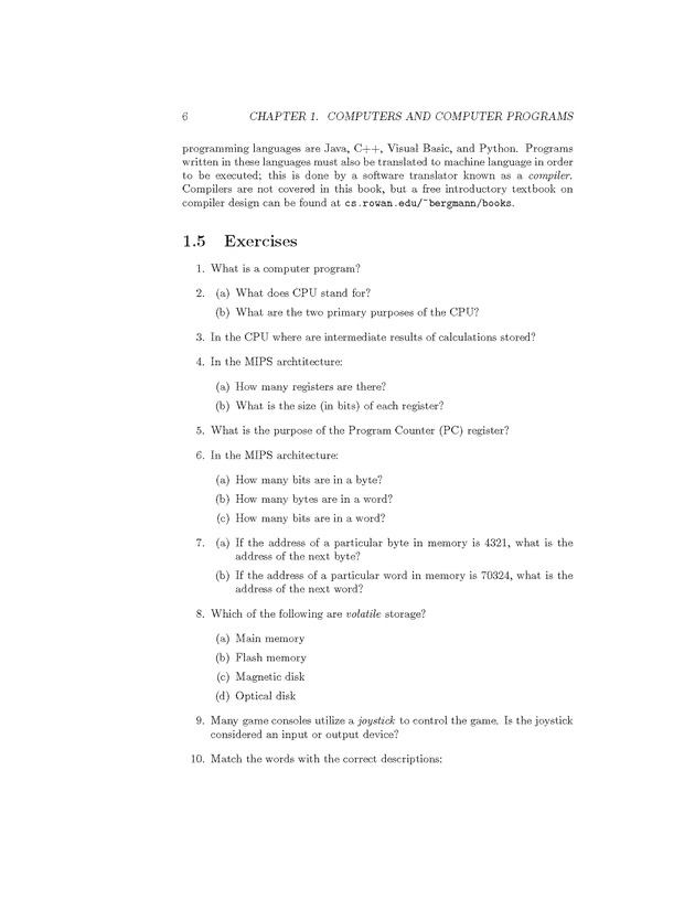 Computer Organization with MIPS - Page 6